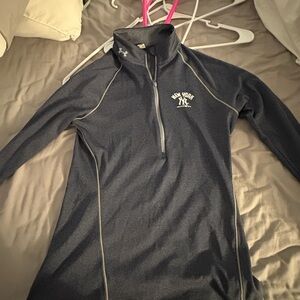 New York Yankees Navy Quarter-Zip Pullover